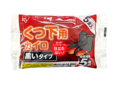 靴下用貼るカイロ　黒5足入りのサムネイル画像