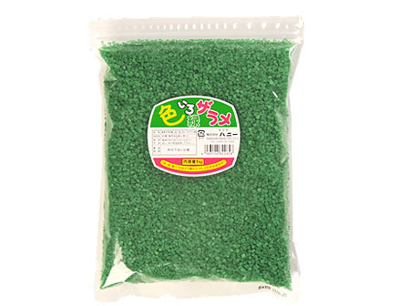 色ザラメ　緑1kg【軽減税率対象商品】のサムネイル画像