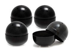 ガチャガチャ　空カプセル65mm　黒のサムネイル画像