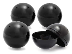 ガチャガチャ　空カプセル75mm　黒のサムネイル画像